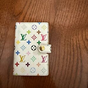 Louis Vuitton White Multicolor Monogram Wallet